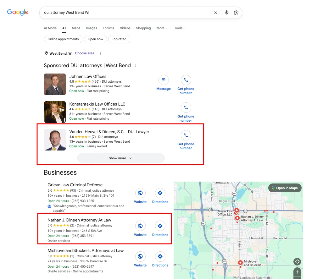 Result for dui attorney West Bend WI