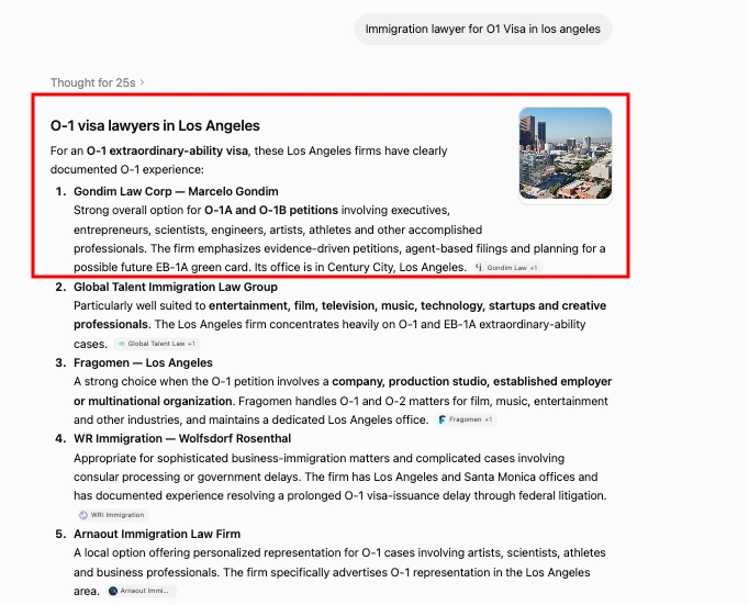 Result for Immigration lawyer for O1 Visa in los angeles