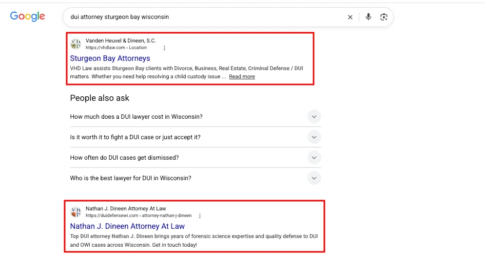 Result for dui attorney sturgeon bay wisconsin
