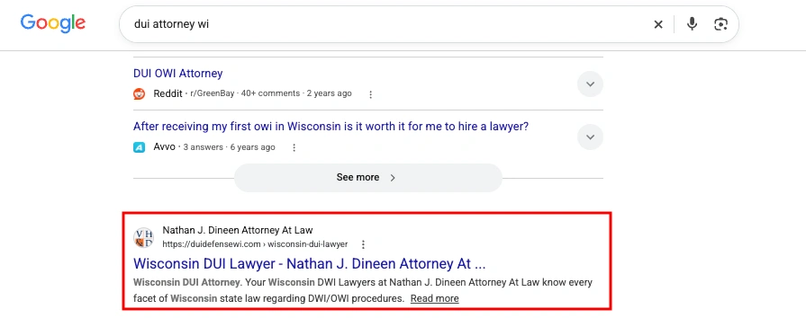 Result for dui attorney wi