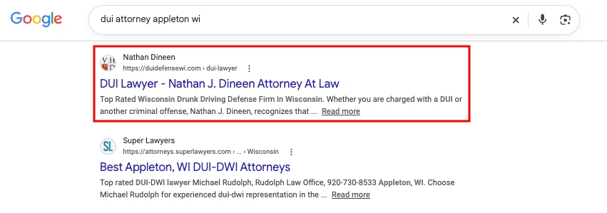 Result for dui attorney appleton wi