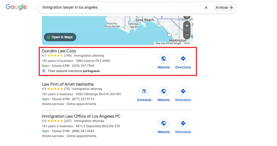 Result for immigration lawyer in los angeles